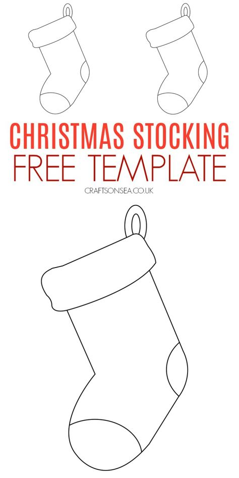 christmas stocking free template printable Felt Letter Template Free Printable, Preschool Christmas Stocking Craft, Stocking Outline Printable, Stocking Template Printable Free Pattern, Stocking Pattern Free Templates, Free Stocking Pattern, Quilted Christmas Stocking Pattern, Printable Christmas Stocking Pattern, Stocking Printable