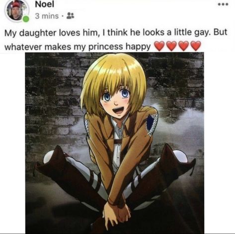 I Am A Simp, Aot Armin, Aot Memes, Armin Arlert, Attack On Titan Funny, My Princess, Attack On Titan Fanart, Attack On Titan Anime, Funny Anime Pics