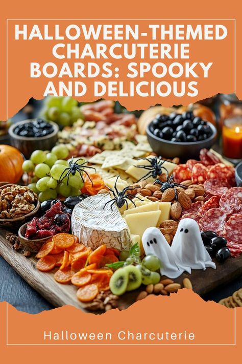 👻 Spooky Boards – Delight your guests with these Halloween-themed charcuterie boards! A fun and creative way to celebrate the spooky season! 🍭 #HalloweenFood #CharcuterieInspo #FestiveSnacking #SpookyTreats Halloween Charcuterie Boards, Halloween Charcuterie, Spooky Snacks, Halloween Foods, Spooky Treats, Delicious Treats, Savory Snacks, Halloween Parties, Charcuterie Boards