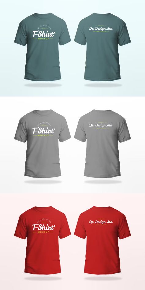 Front & Back T-Shirt Mockup T Shirt Mockup Front And Back, T Shirt Mockup Free Psd, T Shirt Mockup, Tshirt Mockup, Mockup Free Psd, Shirt Mockup, Brand Identity Design, Silk Screen, Free Mockup