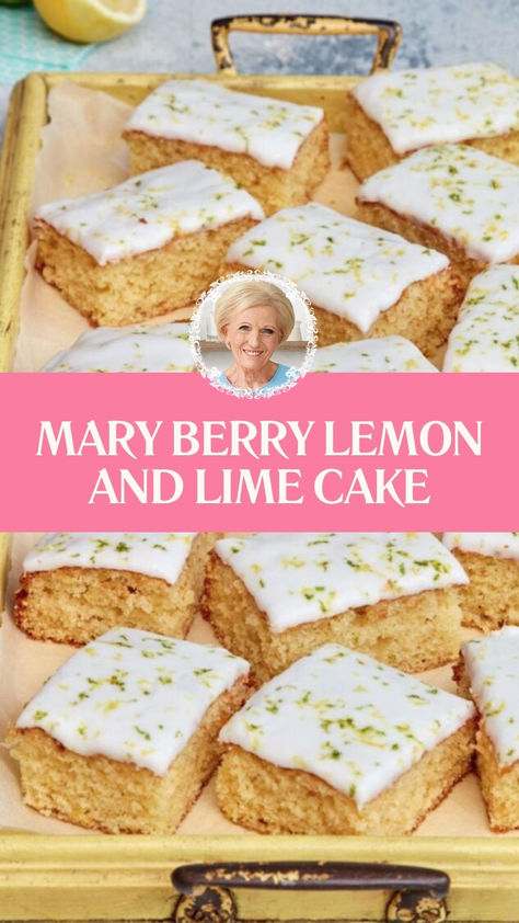 Mary Berry Lemon And Lime Cake British Baking Recipes, Classic Baking Recipes, Mary Berry Cake Recipes, Mary Berry Lemon Drizzle Cake, Mary Berry Recipes Baking, Mary Berry Recipes, Gf Cupcakes, Mary Berry Cakes, Lime Dessert Recipes