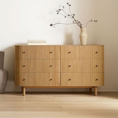 Ellington | West Elm West Elm Dresser, Japandi Bedroom, Contemporary Dresser, Modern Bedroom Furniture, Wood Dresser, Modern Dresser, Bedroom Dressers, 6 Drawer Dresser, Dressers And Chests