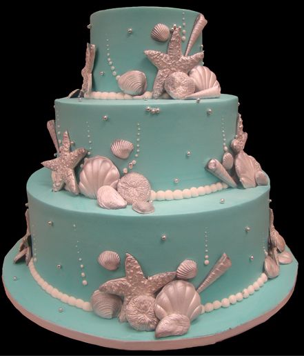 Cricket Theme Cake, Seashell Wedding Cake, Beach Wedding Cakes, Seashell Cake, Beach Theme Wedding Cakes, Tropical Wedding Cake, Beach Themed Cakes, Sea Cake, Ocean Cakes