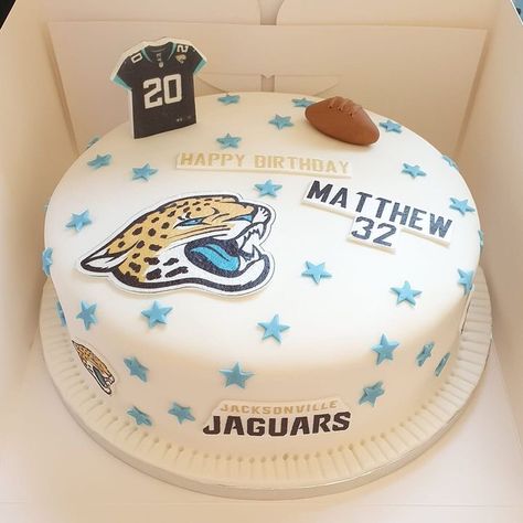 Jax Jaguars, Jaguars Football, Football Cake, Jacksonville Jaguars, Party Ideas, Birthday Cake, Wedding Ideas, Football, Cake