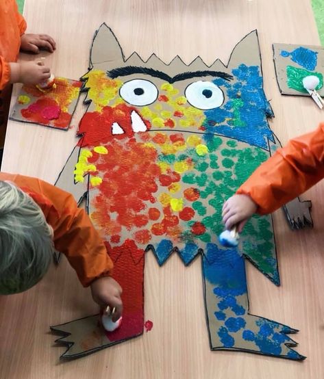 Colour Monster, Monster Nursery, Emotions Preschool, Monster Activities, Feelings Activities, Emotions Activities, Eyfs Activities, Monster Crafts, Tub Bathroom