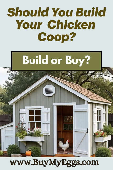 picture of a farmhouse-style chicken coop in a pleasant country setting. Medium Chicken Coop, Wisconsin Chicken Coop, Diy Large Chicken Coop Plans, Shed To Chicken Coop Conversion, Diy Large Chicken Coop, Chicken Coop Ideas Plans, How To Build A Chicken Coop, Cheap Diy Chicken Coop, 8x8 Chicken Coop