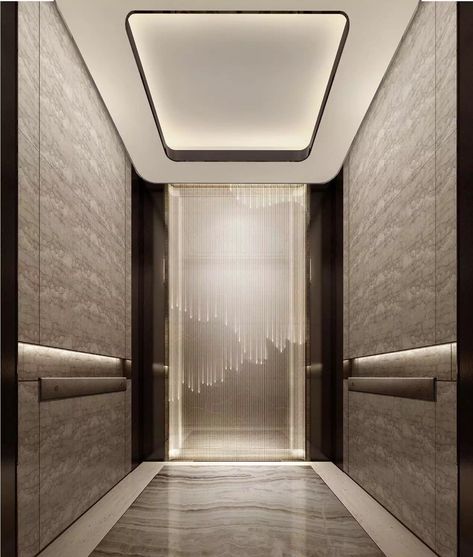 Lift Car Interior, Lift Lobby Design, Elevator Interior, Corridor Design, Elevator Design, Lift Design, Car Interior Design, Lobby Interior, Interior Car