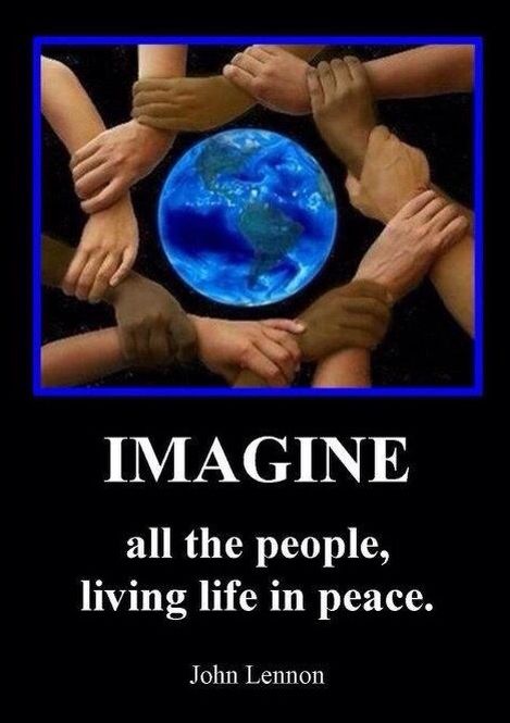 Imagine all the people living life in peace .... ♥♥ .... People Living Life, Imagine All The People, Give Peace A Chance, Hippie Peace, Peace Quotes, We Are The World, Celebration Quotes, People Living, Peace On Earth