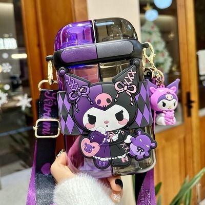 Mugs & Dishware · PlushyPets · Online Store Powered by Storenvy Kuromi Water Bottle, Kuromi Bottle, Botella Aesthetic, Scream Parody, Kuromi Stuff, Hello Kitty Water Bottle, Sanrio Things, All Out Anime, Purple Gloves