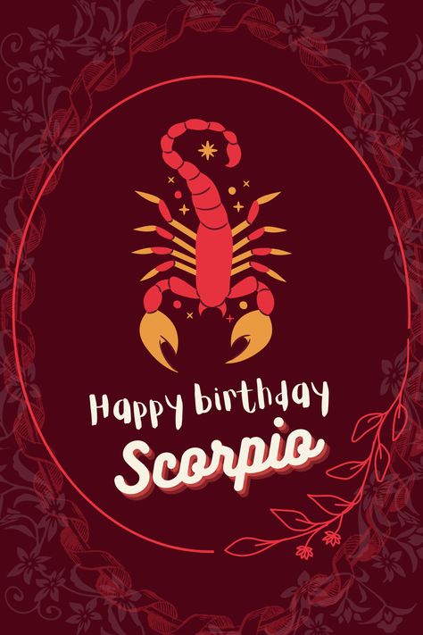 Scorpio /zodaic sign/happy birthday Happy Birthday Scorpio, Qigong Meditation, Scorpio Birthday, Scorpio Men, Acupressure, Birthday Wishes, Astrology, Meditation, Happy Birthday