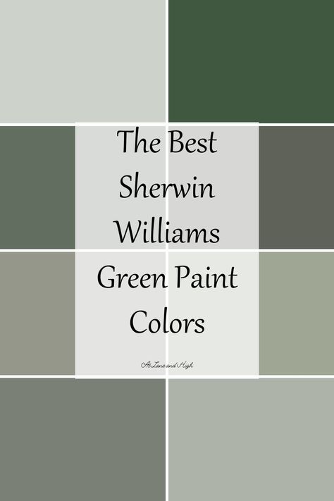 Best Sherwin Williams Green, Green Dining Room Paint, Sherwin Williams Green Paint Colors, Sherwin Williams Paint Colors Green, Green House Color, Green Entryway, Green Exterior Paints, Sage Green Paint Color, Sherwin Williams Green