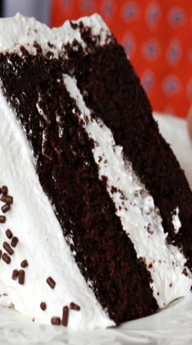 Boxed Devils Food Cake Mix Recipes, Devil's Food Cake Mix Recipes Ideas, Fools Cake Recipe, Heaven And Hell Sheet Cake, Devils Food Cake Mix Recipe Ideas, Chocolate Cake With White Frosting, Chocolate Angel Food Cake, Devil's Food Cake, Layered Cakes