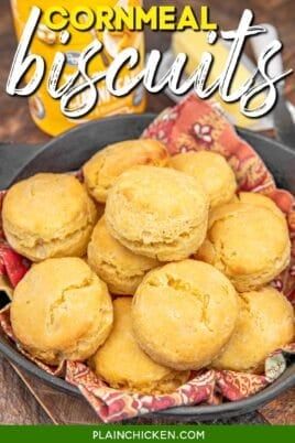 Cornmeal Biscuits Recipe, Cornmeal Biscuits, Cornbread Biscuits, Skillet Bread, Easy Biscuit Recipe, Homemade Biscuits Recipe, Buttermilk Biscuits Recipe, Favorite Soups, Holiday Turkey