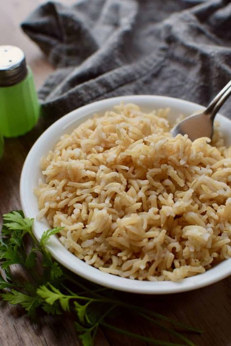 How to Cook Brown Basmati Rice • The Incredible Bulks Best Basmati Rice Recipe, Basmati Brown Rice, Brown Basmati Rice, Basmati Rice Recipes, Rice On The Stove, Saffron Rice, Cheesy Chicken Broccoli, Broiled Chicken, Brown Rice Recipes