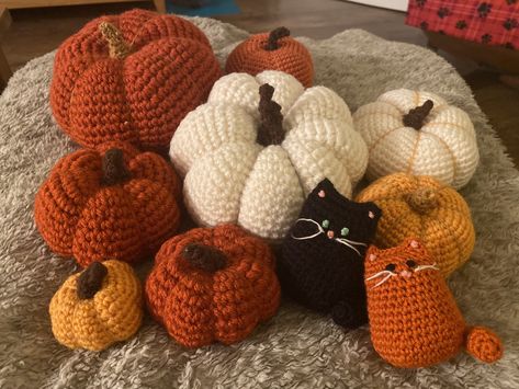 Crochet Fall Aesthetic, Pumpkin Ideas Creative, Autumn Crochet, Crochet Leaf Patterns, Autumn Pumpkins, Fall Crochet, Fall Crochet Patterns, Easy Fall Crafts, Crochet For Beginners Blanket