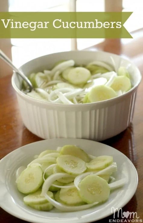 Cucumber And Onion, Cucumber Onion Salad, Cucumber Salad Vinegar, Vinegar Cucumbers, Quick Side Dishes, Cucumbers And Onions, Grape Salad, Cucumber Recipes Salad, Cucumber Recipes