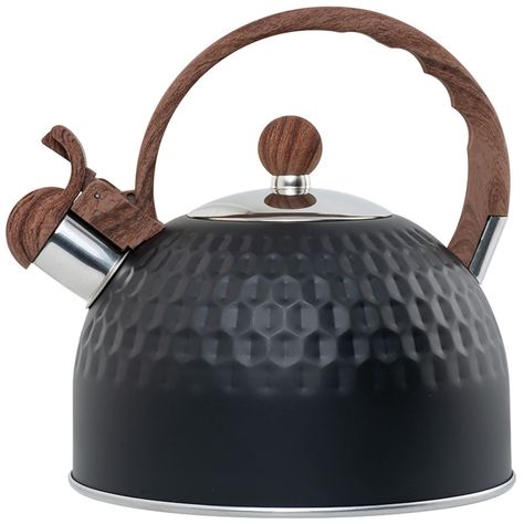 PRICES MAY VARY. [ Anti-Rust & Food-Grade Material ] The tea kettle uses professional food-grade materials and 18/8 stainless steel craftsmanship to ensure that it is rust & corrosion resistant and heats up quickly. You will enjoy years of use without fading. Every surface exposed to water and food particles is certified as food grade and easy to clean. [ Loud Whistling Sound ] Loud & automatic whistling catch your attention even in a noisy environment. When you focus on your housework, movies, music, or any other things, the tea pot will remind you with a whistle after boiling water. To prevent you from forgetting to turn it off and drying the water up. [ 2.6 Quart Capacity ] This tea kettle is ideal for serving in a whole family or party. The 2.3 quart capacity allows you to reach a capa How To Whistle Loud, Stovetop Kettle, Whistling Tea Kettle, Water Boiling, Water Kettle, Water Pitchers, Water Heating, Ceramic Teapots, Boiling Water