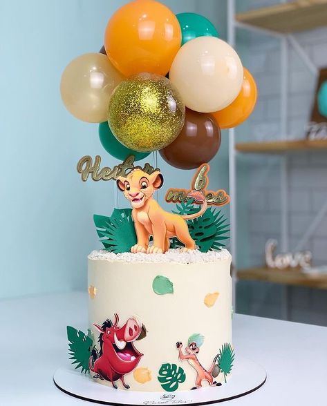 Simba Baby Shower, Lion King Birthday Party Ideas, Boys 1st Birthday Cake, Lion King Party, Lion King Baby Shower, Lion King Cakes, Lion King Birthday, Baby Birthday Decorations, 4th Birthday Cakes