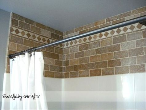 #27. Spruce up the wall space between your shower insert & ceiling. -- 27 Easy Remodeling Projects That Will Completely Transform Your Home Shower Insert, Shower Inserts, Shower Surround, Diy Remodel, Bathroom Redo, Bath Tub, Remodeling Ideas, Remodeling Projects, Decorative Tile