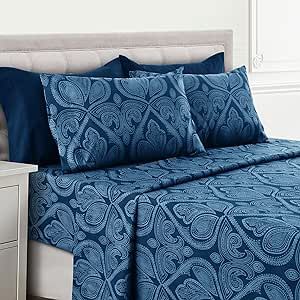 Lux Decor, Paisley Bedding, Twin Xl Sheets, Bed Sheets Set, King Size Bed Sheets, Queen Bed Sheets, King Bed Sheets, Microfiber Bed Sheets, Queen Size Sheets