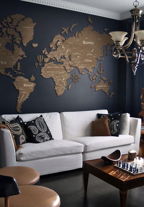 Bedroom World Map Decor, World Map Places Visited, World Map For Wall Decor, Wall World Map Decor, Wood World Map Wall Art Home Decor, Wood World Map Wall Art, World Map Home Decor, World Map Wall Decor Living Room, Large World Map Wall Art