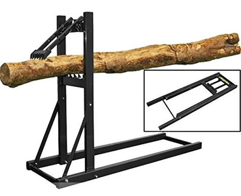 Wood Splitting, Backyard Renovation, Firewood Logs, Chainsaw Accessories, Log Holder, Backyard Renovations, Wood Tools, Diy Wood Projects Furniture, Garage Workshop