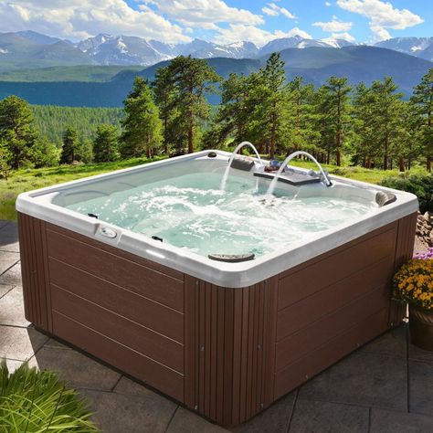 Everlast Spas Affluence 40-Jet Acrylic Spa $3,499 (22% off) @ Sam's Club Backyard Spa, Underwater Led Lights, Espresso Cabinets, Spa Items, Acrylic Cabinets, Pool Light, Sams Club, Hot Tubs, Sam's Club