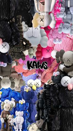 Check out Preppy4Life2's Shuffles Pink Kaws Wallpaper Ipad, Popular Wallpaper Aesthetic, Kaws Lockscreen Wallpaper, Kaws Collage Wallpaper, 3d Kaws Wallpaper, Kaws Computer Wallpaper, Kaws Iphone Wallpaper Hd, Kaws Background, Her Iphone Wallpaper