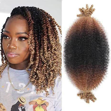 Afro Spring Twist, Hair For Soft Locs, Afro Twist Hair, Springy Afro Twist, Twist Braiding Hair, Hair Wrapping, Spring Twist Hair, Marley Twist, Blond Ombre