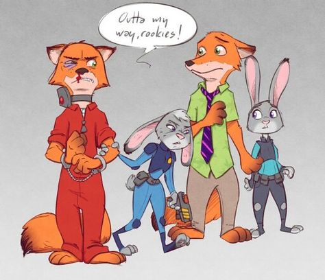 the people on the left is the old version of Zootopia Zootopia Characters, Zootopia Judy Hopps, Zootopia Fanart, Zootopia Nick And Judy, Zootopia Comic, By The Grace Of God, Zootopia Art, Disney Theory, Nick And Judy