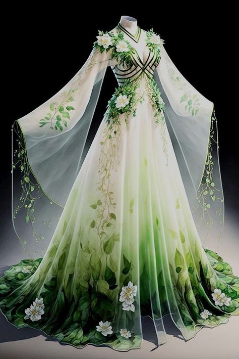 Gaun Abad Pertengahan, Magical Dress, Fest Outfits, Old Fashion Dresses, Fantasy Dresses, Dress Design Sketches, Fashion Illustration Dresses, Fantasy Gowns, Pretty Prom Dresses