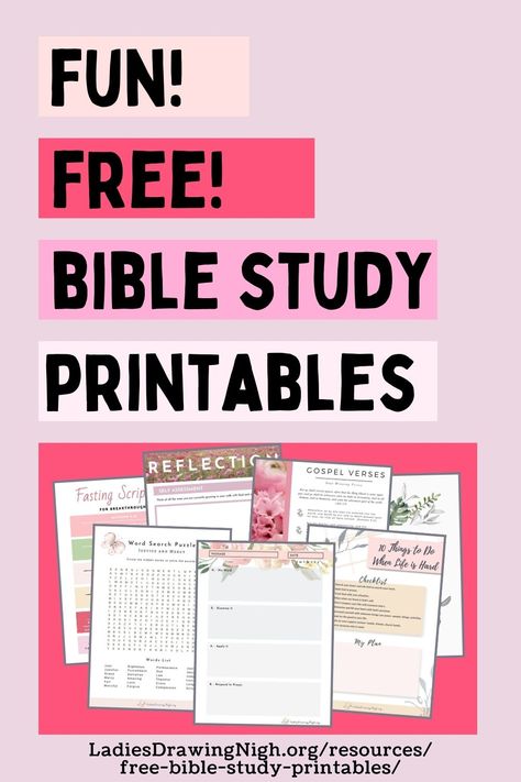 Looking for free and fun printable Bible study resources to aid your quiet time with God? Find Bible study worksheets, scripture lists, activity sheets, wall art, and so much more! FREE! Free Bible Study Guide, 2024 Bible Study, Bible Free Printable, Praise And Worship Bible Study, Bible Study Worksheets Free Printable, Bible Study Printables Worksheets, Bible Study Sheets Printables, Printable Bible Study, Bible Templates Free Printable