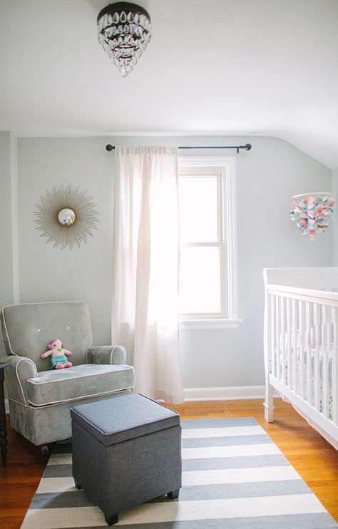 Sea Salt Nursery, Sherwin Williams Nursery, Salt Paint, Sherwin Williams Sea Salt, Nursery Guest Room, Sea Salt Sherwin Williams, Nursery Idea, Farmhouse Paint Colors, Farmhouse Paint