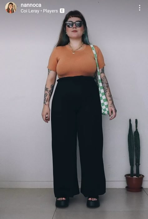 Plus Size Lesbian Fashion, Plus Size Nonbinary Fashion, Edgy Professional Outfits, Plus Size Sporty Outfits, Teacher Outfit Summer, Casual Plus Size Outfits, Lesbian Outfits, Plus Size Summer Fashion, Lesbian Fashion