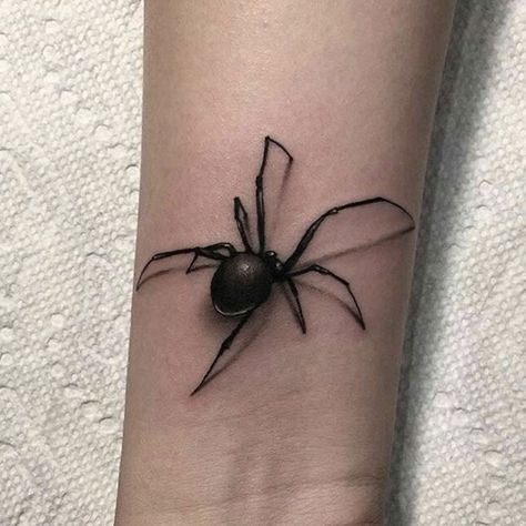 Spider Tattoo Design, Black Widow Spider Tattoo, 3d Spider Tattoo, Web Tattoo, Spider Tattoo, Geniale Tattoos, Greek Tattoos, Tatuaje A Color, Tattoo Design Drawings