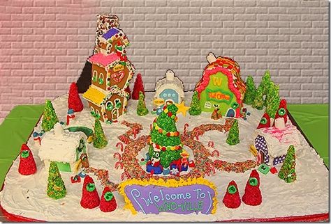 Whoville Gingerbread House, Gingerbread Contest, Gingerbread Competition, Grinch Village, Gingerbread Creations, Gingerbread House Candy, Make A Gingerbread House, Whoville Christmas, Gingerbread House Designs