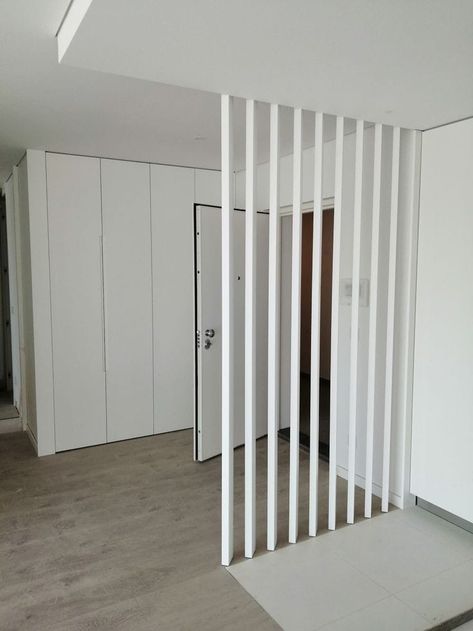 Studio Apartment Separation, Wooden Wall Design, Entry Storage, Designing Ideas, Living Room Partition, Living Room Partition Design, Room Partition Designs, Kitchen Design Plans, Profile Header