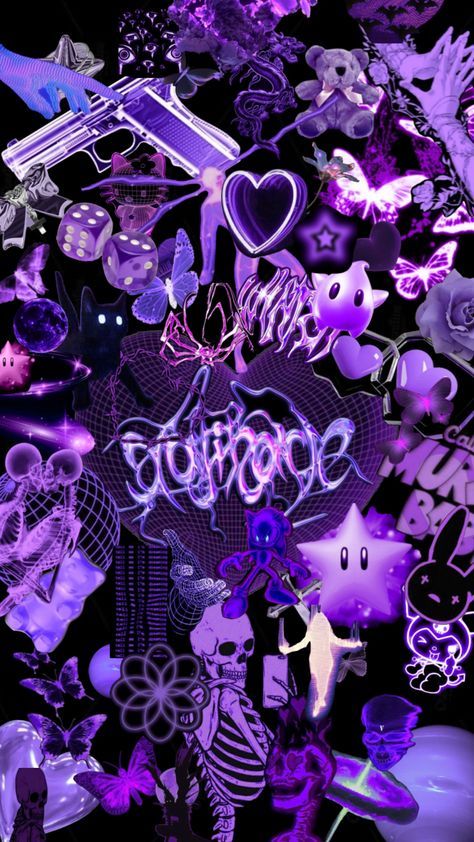 Purple Y2k Background, Black And Purple Wallpaper, Helloween Wallpaper, Purple Y2k, Y2k Background, Whatsapp Wallpaper Cute, Pretty Wallpapers Tumblr, Emo Wallpaper, Simple Phone Wallpapers