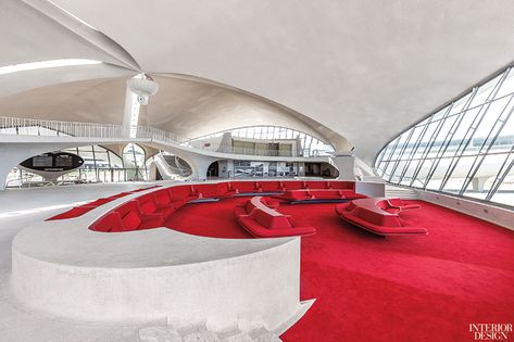 Eero Saarinen’s TWA Flight Center at JFK Prepares for a New Beginning Twa Flight Center, Twa Hotel, Flight Centre, Philip Johnson, Hotel Lounge, Cad Cam, Airport Hotel, Paris Cafe, Eero Saarinen