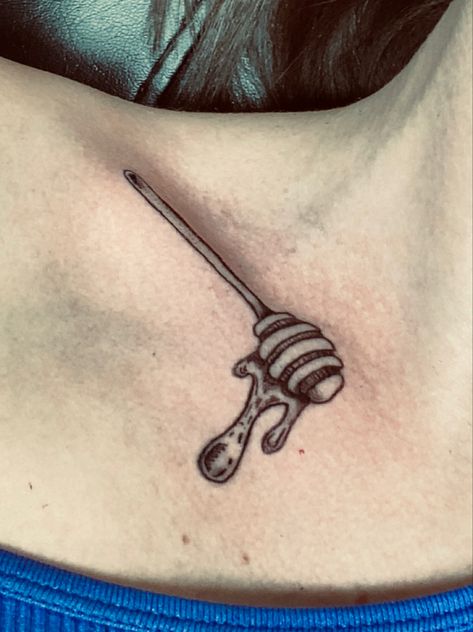 Honey Dipper Tattoo, Dipper Tattoo, Honey Dipper, Cute Little Tattoos, Little Tattoos, Tattoo Ideas, Honey, Tattoos