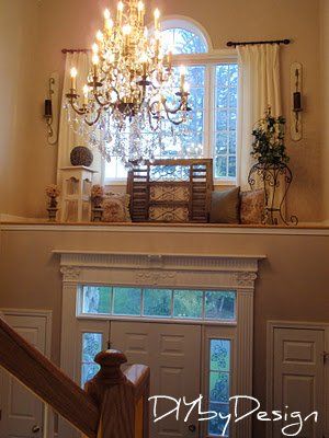 Above Front Door Decor, Above Door Decor, Window Ledge Decor, Ledge Decor, Doorway Decor, Window Ledge, Colonial Style Homes, Foyer Decor, Foyer Decorating