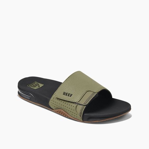 Boys Dressing, Casual Beach Sandals, Reef Sandals, Mens Slide Sandals, Men Slides, Mens Slides, Men's Shoe, Nike Cortez, Beach Sandals