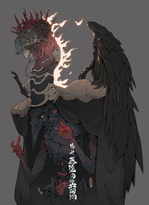 ArtStation - False God : Lord Raven, Ching Yeh Crow God, God Character Design, Ching Yeh, False God, Lovecraftian Horror, Crystal Dog, 다크 판타지, Monster Concept Art, Fantasy Monster