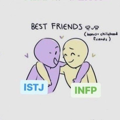 Istj Infp Fanart, Infp Istj Relationship, Istj Infp Relationship, Istj Things, Istj X Infp, Istj Relationships, Infp Istj, Infp Ships, Cod Oc