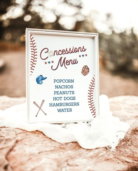 Baseball Baby Shower Sign Concession Stand Menu Baby - Etsy Baseball Baby Shower Favors, Concession Stand Menu, Birthday Party Menu, Baseball Baby Shower Theme, Baby Shower Menu, Sports Baby Shower, Sports Birthday Party, Baseball Birthday Party, Sports Baby