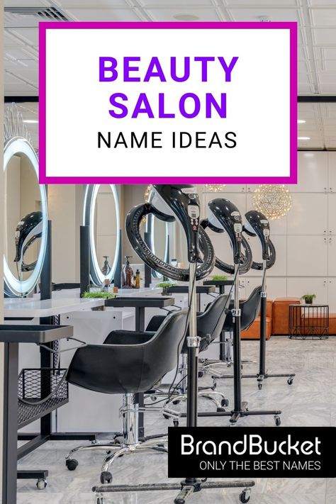 This curated and catchy list of beauty salon business name ideas will give you the inspiration you need to get started with your own beauty salon business. Find 50+ catchy brand names for beauty salons that will help you give your customers the pampering they deserve. Check out the name ideas now! beauty business names ideas, beauty salon names, beauty salon names ideas, beauty salon names unique, beauty salon names ideas business hair, salon names, salon names ideas, salon names ideas business Beauty Parlour Names Ideas, Cute Salon Names, Hair Salon Names Ideas Unique, Salon Names Ideas Business, Beauty Salon Names Ideas Logo, Beauty Salon Names Ideas Unique, Beauty Salon Names Ideas, Unique Beauty Salon Names, Salon Names Ideas Unique