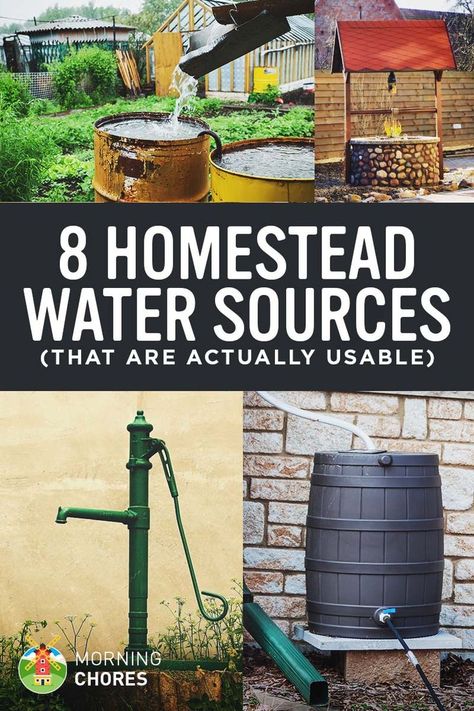 8 Off Grid Water Systems for Homestead that are Actually Usable Off Grid Homestead, Homestead Farm, Homesteading Skills, Permaculture Design, Homestead Living, Urban Homesteading, Water Collection, Living Off The Land, Rainwater Harvesting