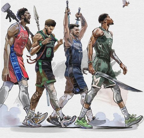 Nba Legends Art, Cool Basketball Pictures, Captain America Comic Art, Basketball Artwork, Mvp Basketball, Nba Basket, Basketball Drawings, Nba Artwork, Nba Basketball Art