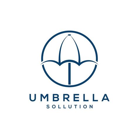 Vector umbrella logo design simple and c... | Premium Vector #Freepik #vector Umbrella Logo, Water Logo, Mountain Logos, Simple Logo Design, Cartoon Logo, Simple Logo, Home Logo, Vector Photo, Graphic Resources