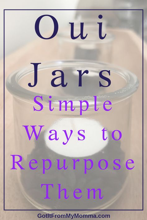 Uses For Oui Yogurt Jars, Oiu Jars Crafts, Oui Jars Repurpose, Oui Jar Crafts, Oui Yogurt Jars Ideas Diy, Oui Yogurt Jars Ideas, Repurpose Jars, Oui Jars, Oui Yogurt